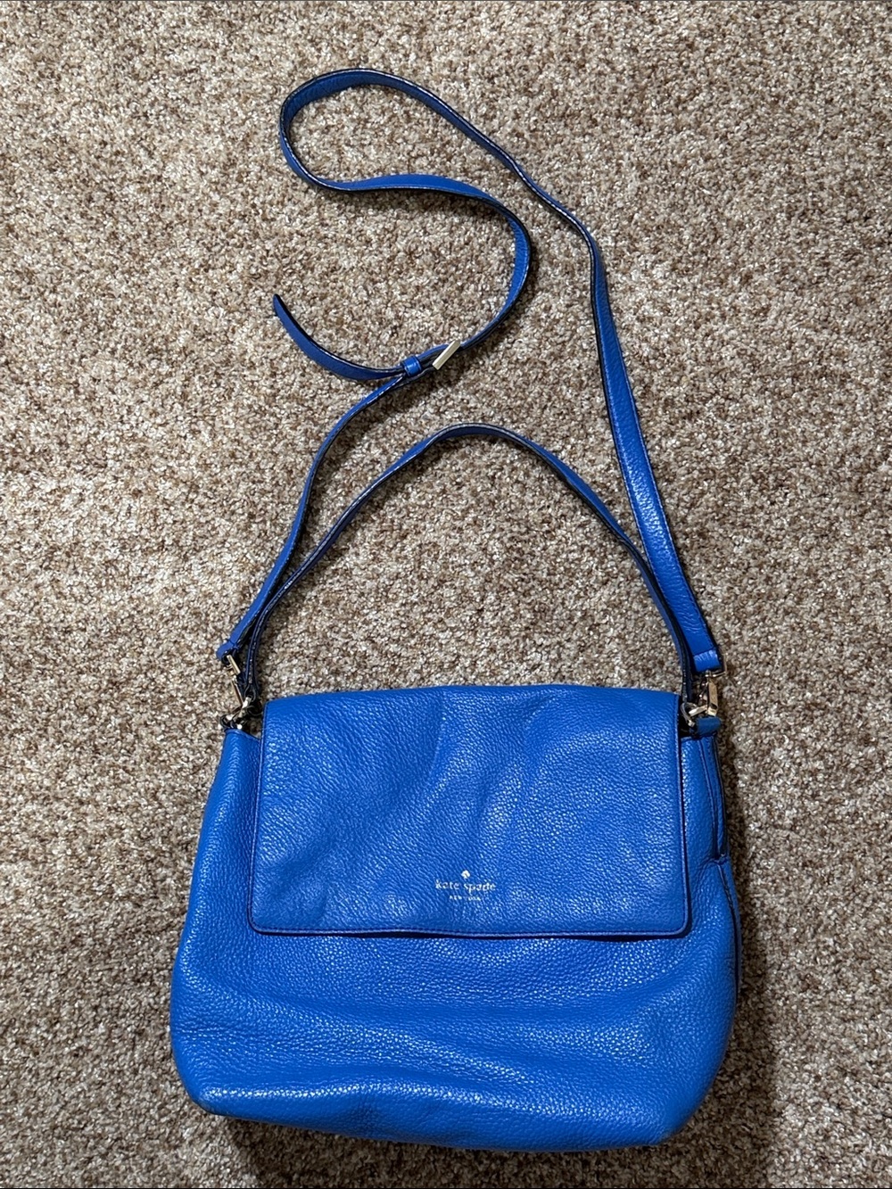 ♠️Kate Spade Royal Blue Crossbody Satchel Convertible Bag ♠️